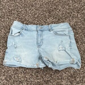 SO Blue Jean Shorts Distressed Cut-Off Style